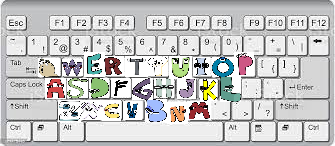 Get your Alphabet Lore keyboard only on 🅵🅰🅲🅴🅼🅾🅹🅸!!! #alphabet, alphabet  lore