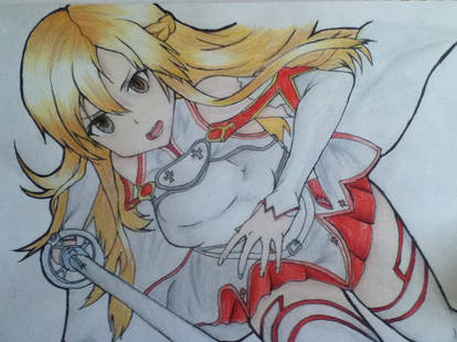 Asuna Yuuki done with PrismaColor