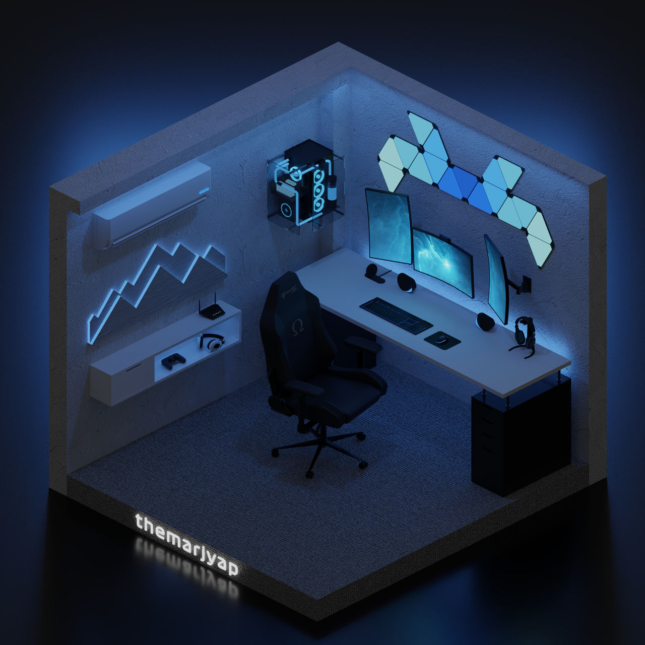 Gaming Deviantart Gaming Room by themarjyap on DeviantArt