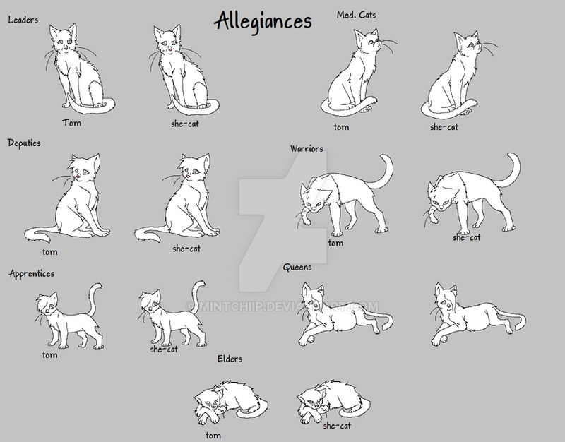.Warriors. Allegiance Lineart by MintChiip on DeviantArt .Warriors. Allegiance Lineart by MintChiip on DeviantArt