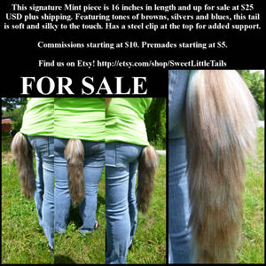 'Caramel Mint' signature Tail for Sale - $25