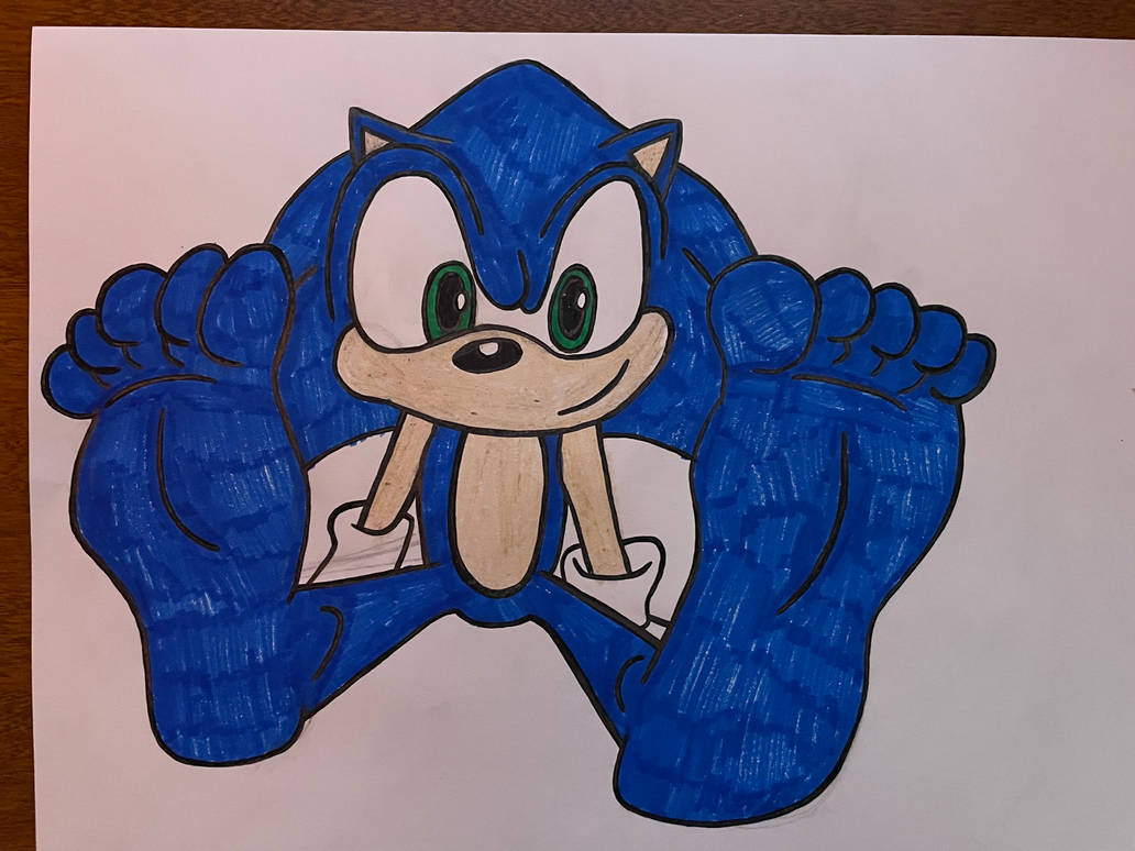 Sonics Feet Tease by Muthoni16 on DeviantArt