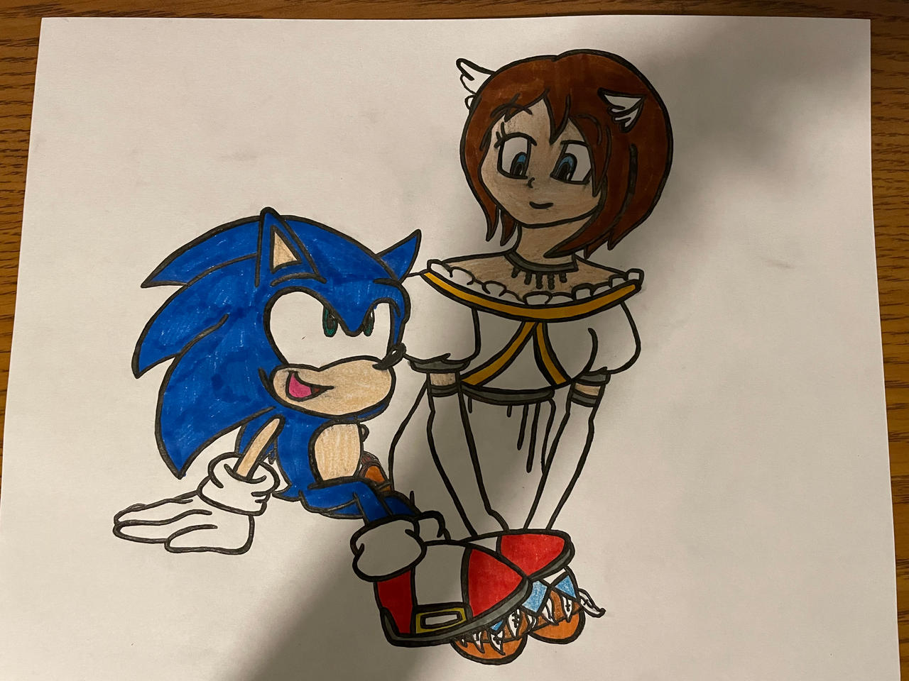 Elise and Sonic in Love by AngelOfStrenght on DeviantArt