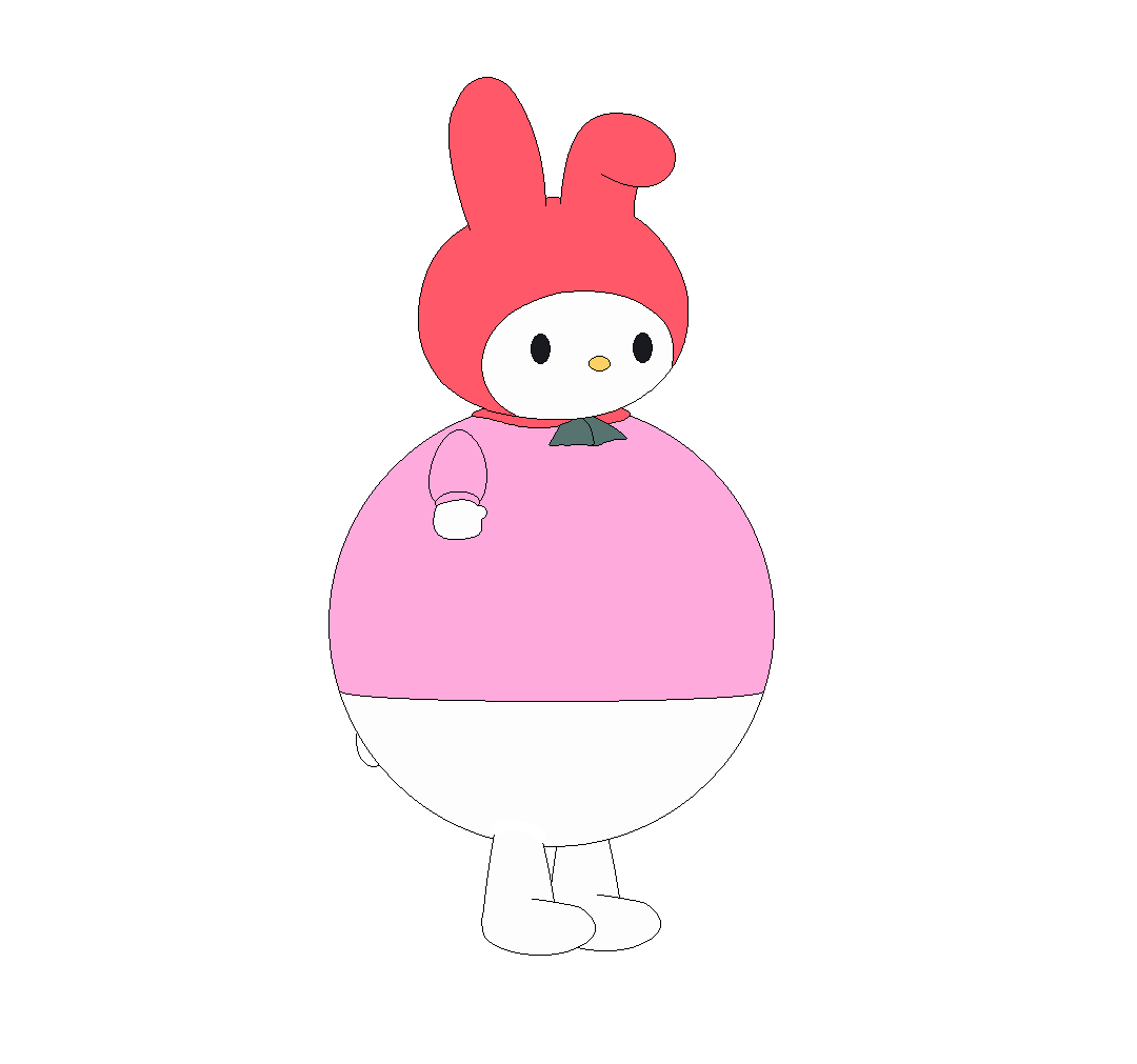 Sanrio Inflation My Melody inflated by Nuttysquirrel16 on DeviantArt