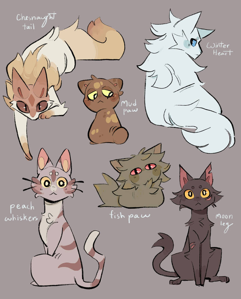 My old warrior cat ocs by ratpeep on DeviantArt