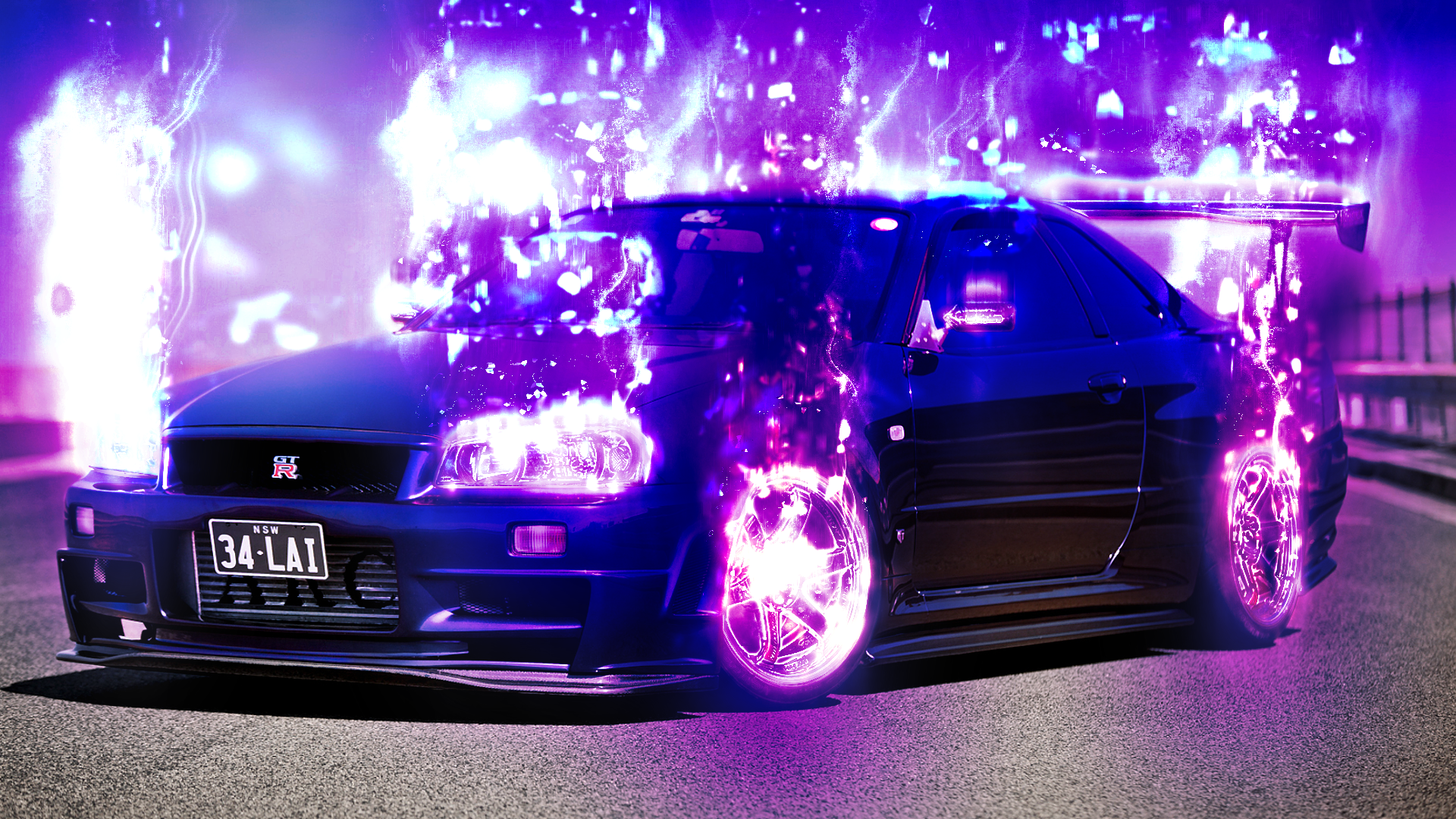 Modded Nissan Skyline GTR Wallpaper (Effects Only) by E-a-2 on DeviantArt Modded Nissan Skyline GTR Wallpaper (Effects Only) by E-a-2 on DeviantArt