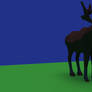 Low Polygon Blender Moose