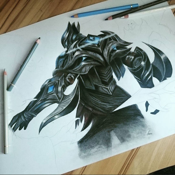 Championship Zed drawing by Nica-artz on DeviantArt