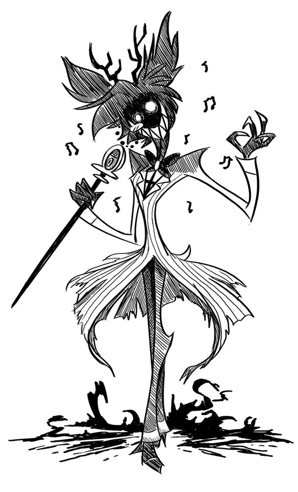 Alastor End Credits Sketch By Chibidondc On Deviantart