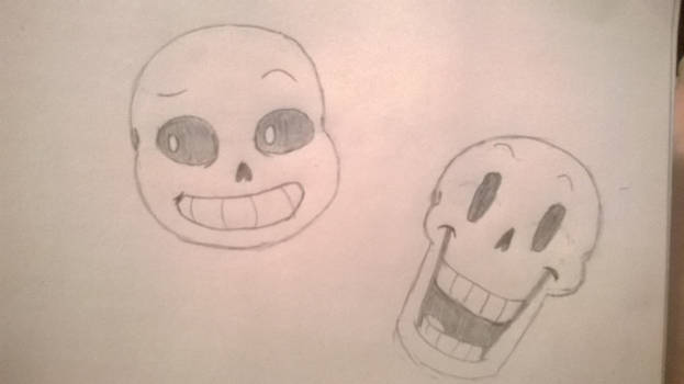 Sans and Papyrus Sketch WIP