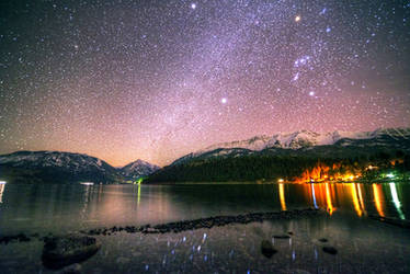 Milky Way and Wallowa Lake 3-22-14