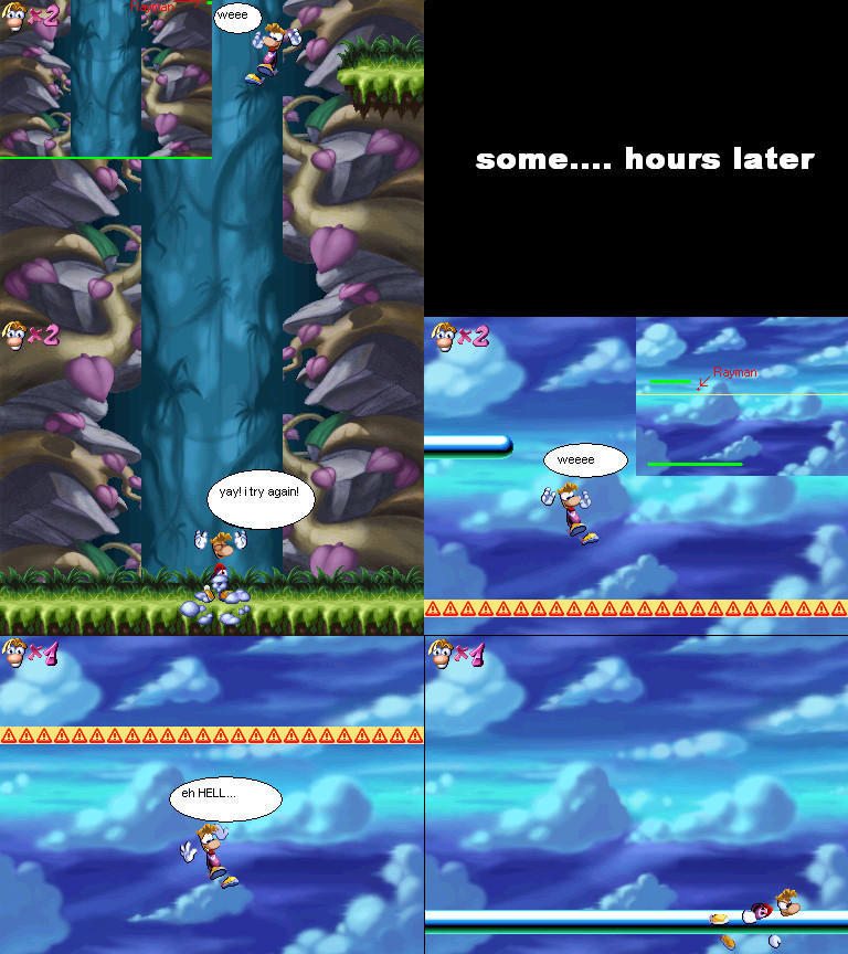 Rayman Falling Rayman comic fall down by Multimagyar on DeviantArt
