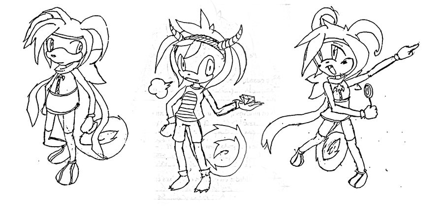 Cyane inspired on sketches by CyaneWorks on DeviantArt