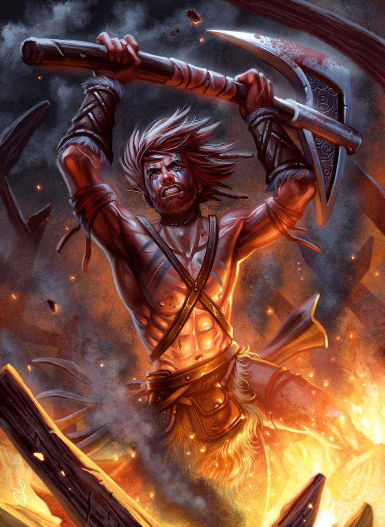 Barbarian rage by SaraForlenza on DeviantArt