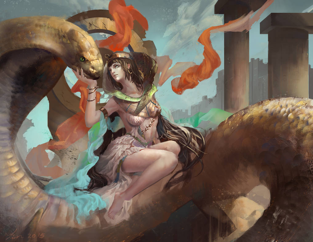 Golden Snake Queen by Linfter