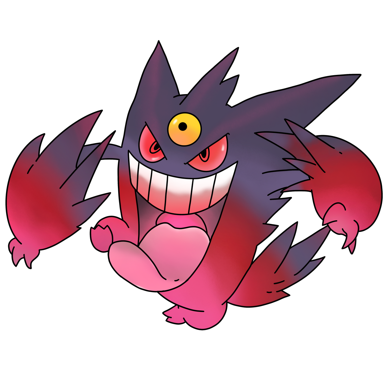 Pokemon Mega Gengar Shiny pokemon-mega-gengar-shiny