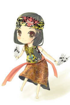 Traditional Dayak Dance - Chibi