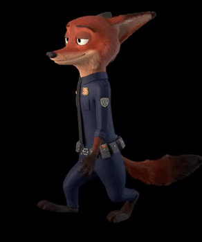 Zootopia Nick Wilde 3D walk cycle test