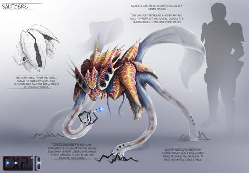 Salticere Creature Concept Sheet