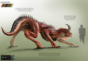 Zoarassari Creature Concept Sheet