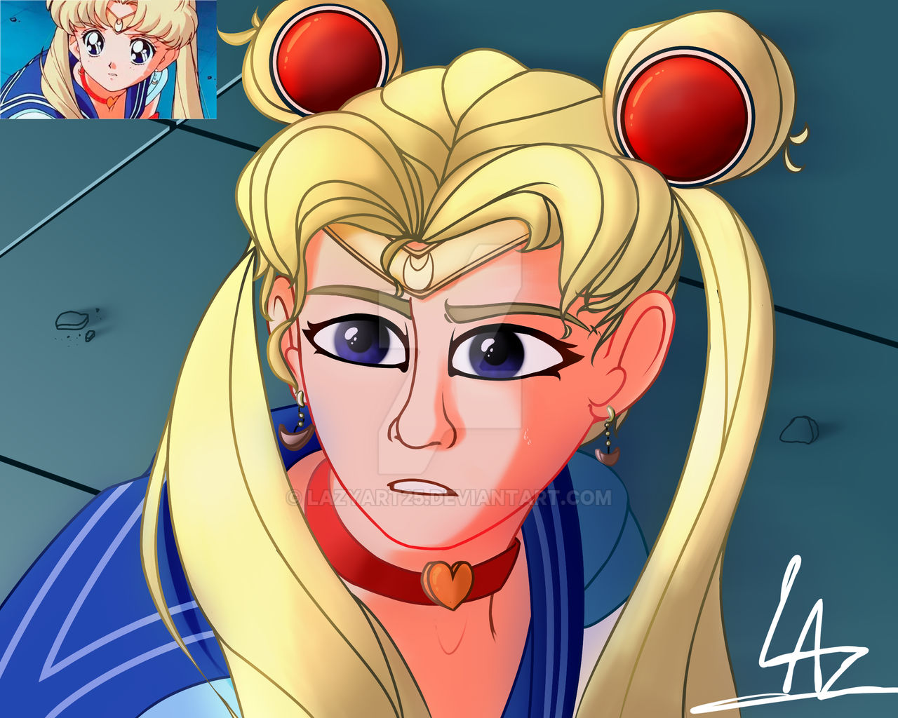 Sailor moon redraw by LazyArt25 on DeviantArt