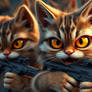 Cute cats with guns
