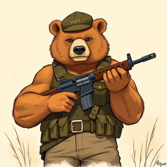 Armed bear