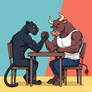 Black Panther Vs Bull