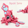 Valentine's Day Squid pink and white