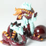 Polymer Clay Oriental Dragon with Orb