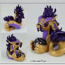 Gold and Purple Oriental Dragon