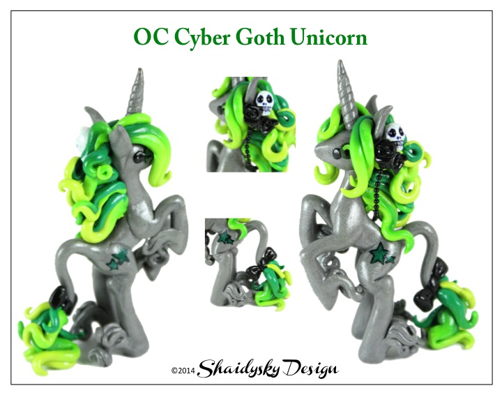 OC Cyber Goth Unicorn