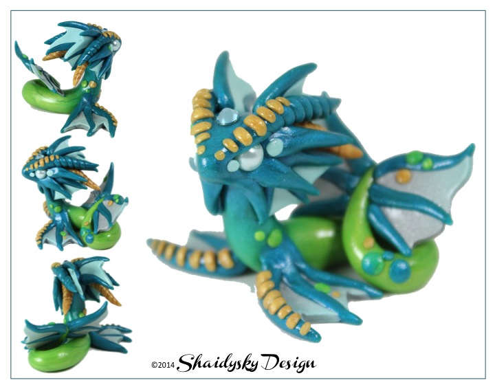 Polymer Clay Commission - Sea Dragon