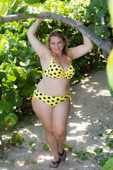 Itsy-bitsy teeny-weeny yellow polka dot bikini