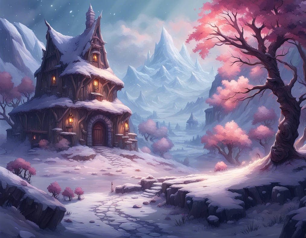 Un paysage magnifique d'une plaine enneige avec de