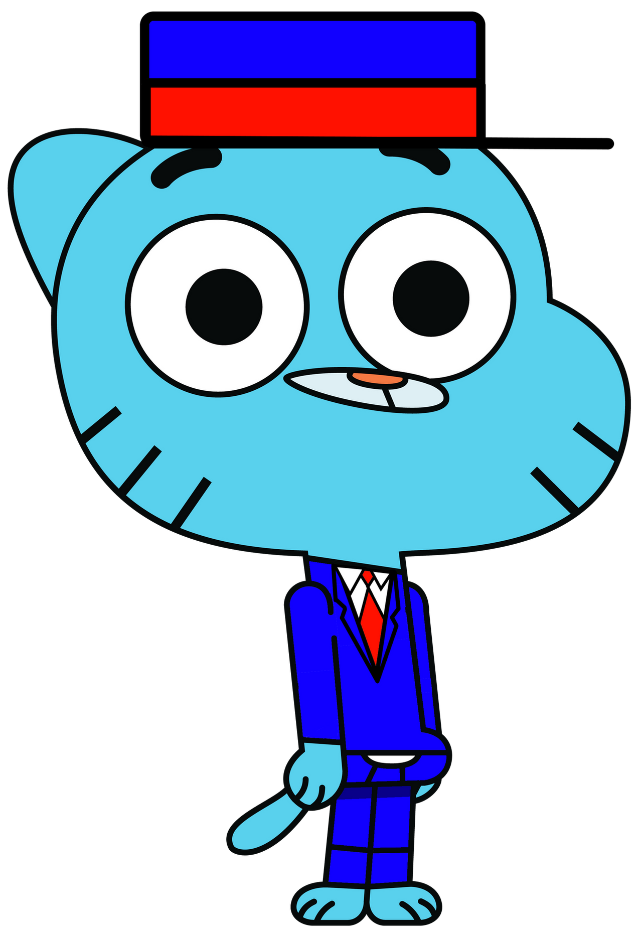Gumball Dressed Like Mr. Conductor by FunGuy2001 on DeviantArt
