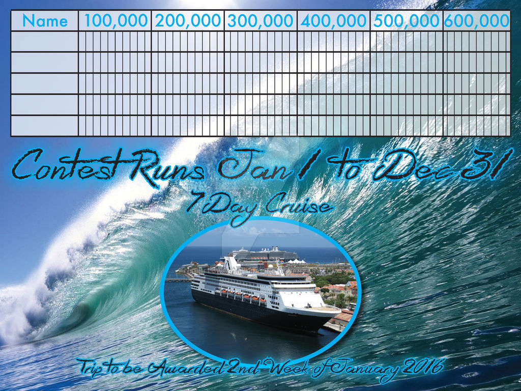 Cruise Contest Chart poster by SunflowerGirlGraphic on DeviantArt