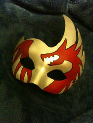 Red and Gold Dragon Mask