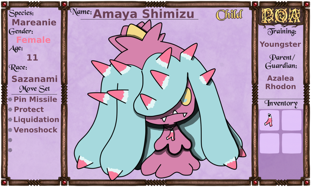 !OLD!-Amaya Shimizu- .:Pokemon of Avalon NPC App:.