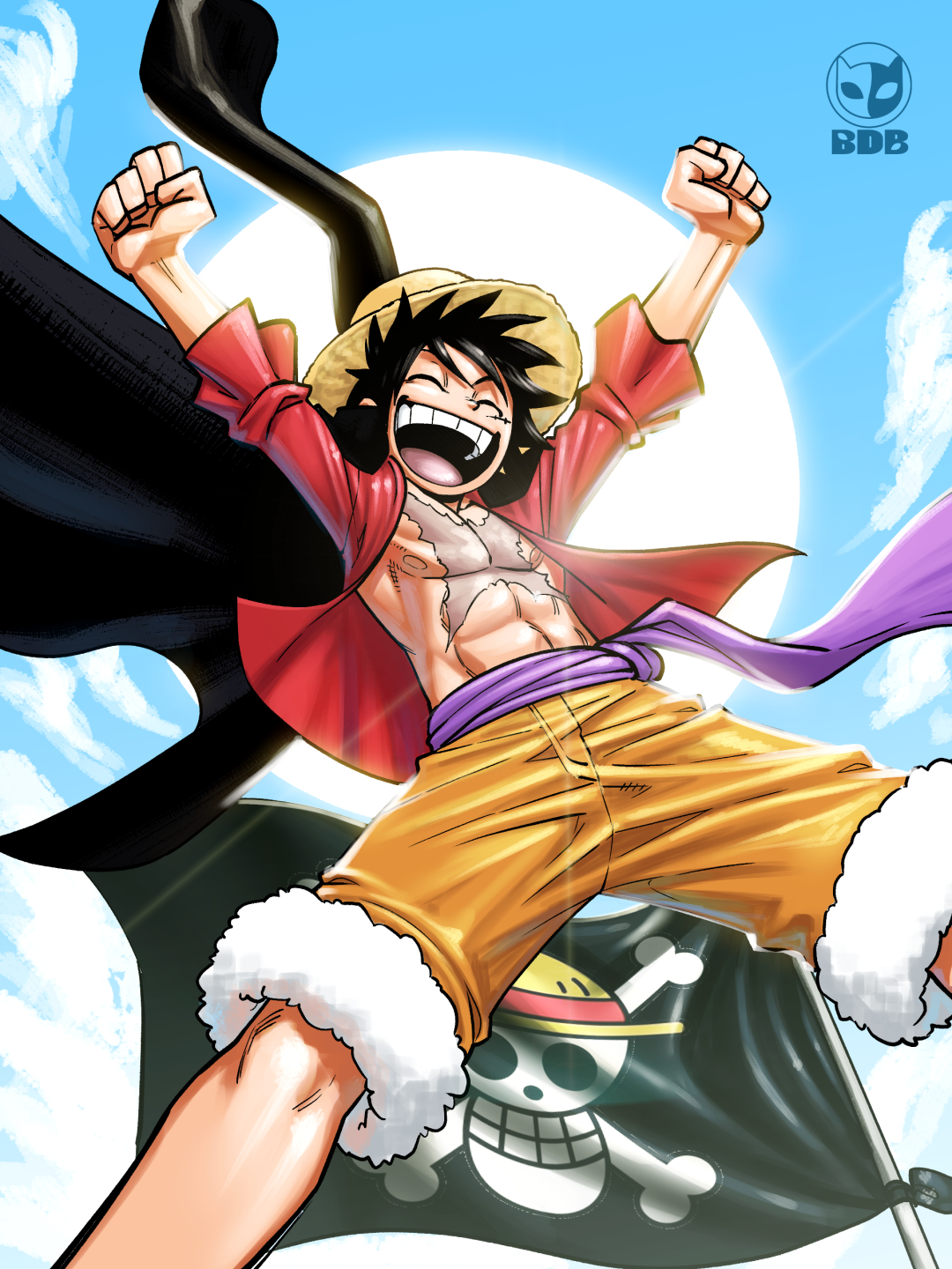 Luffy by IosonoNeon on DeviantArt