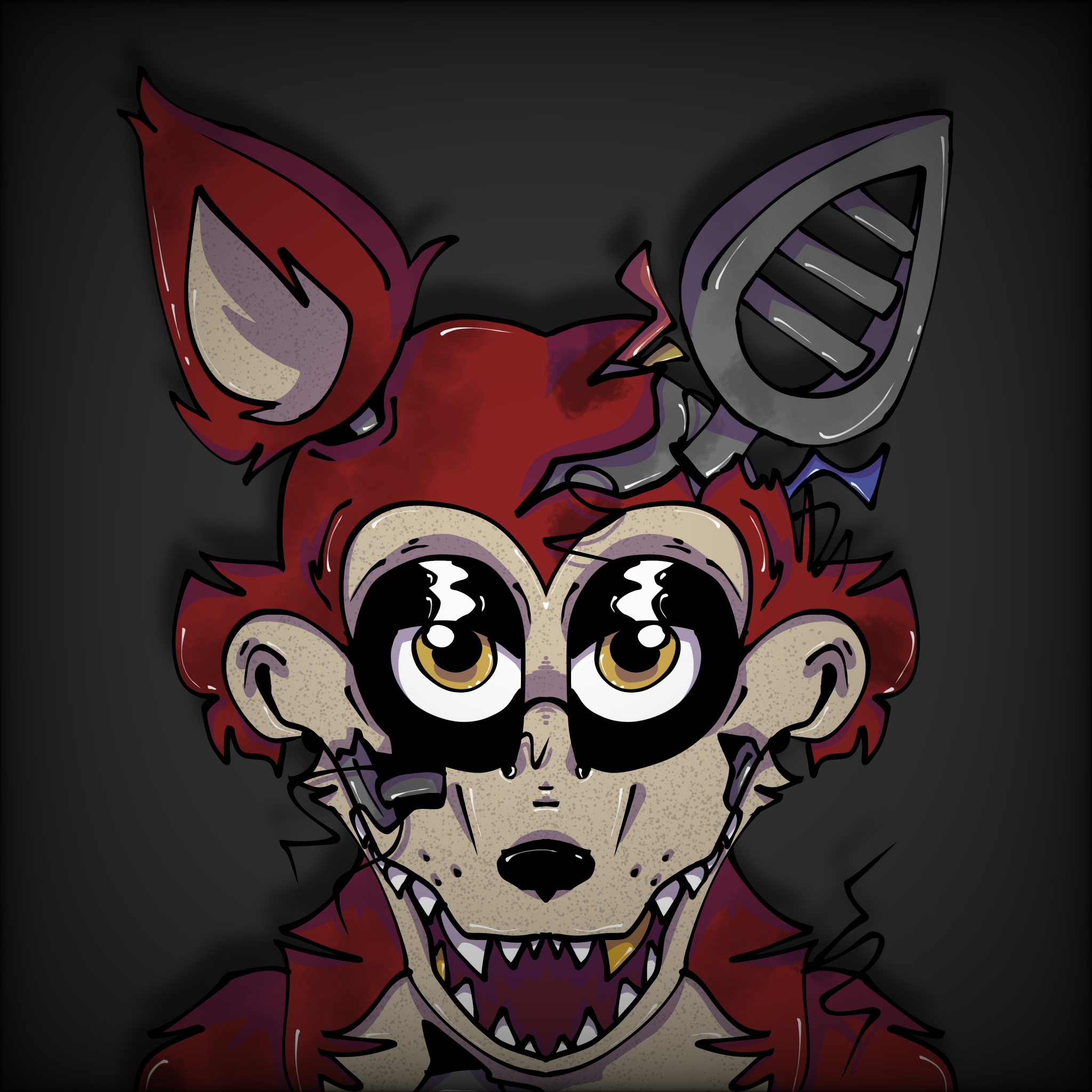 Withered Foxy (version by @missrosedr0px on Instagram) - my style fanart  ;)♡ : r/fivenightsatfreddys