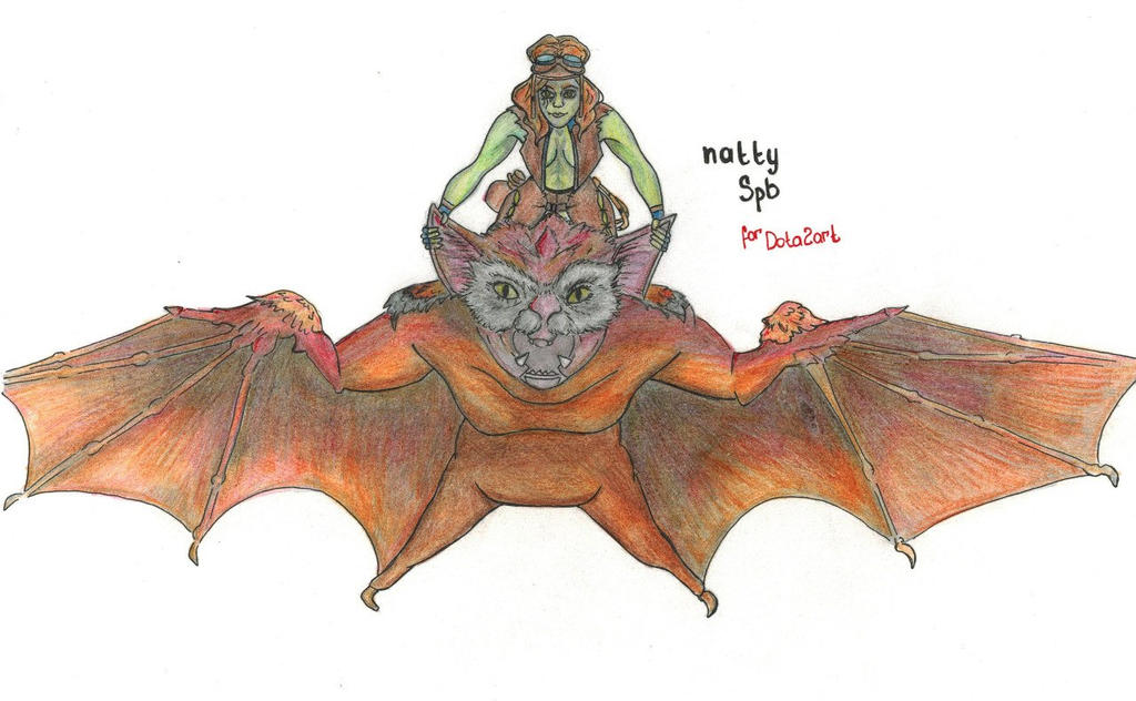 Bat Riding Deviantart Batrider girl by nattyspb on DeviantArt