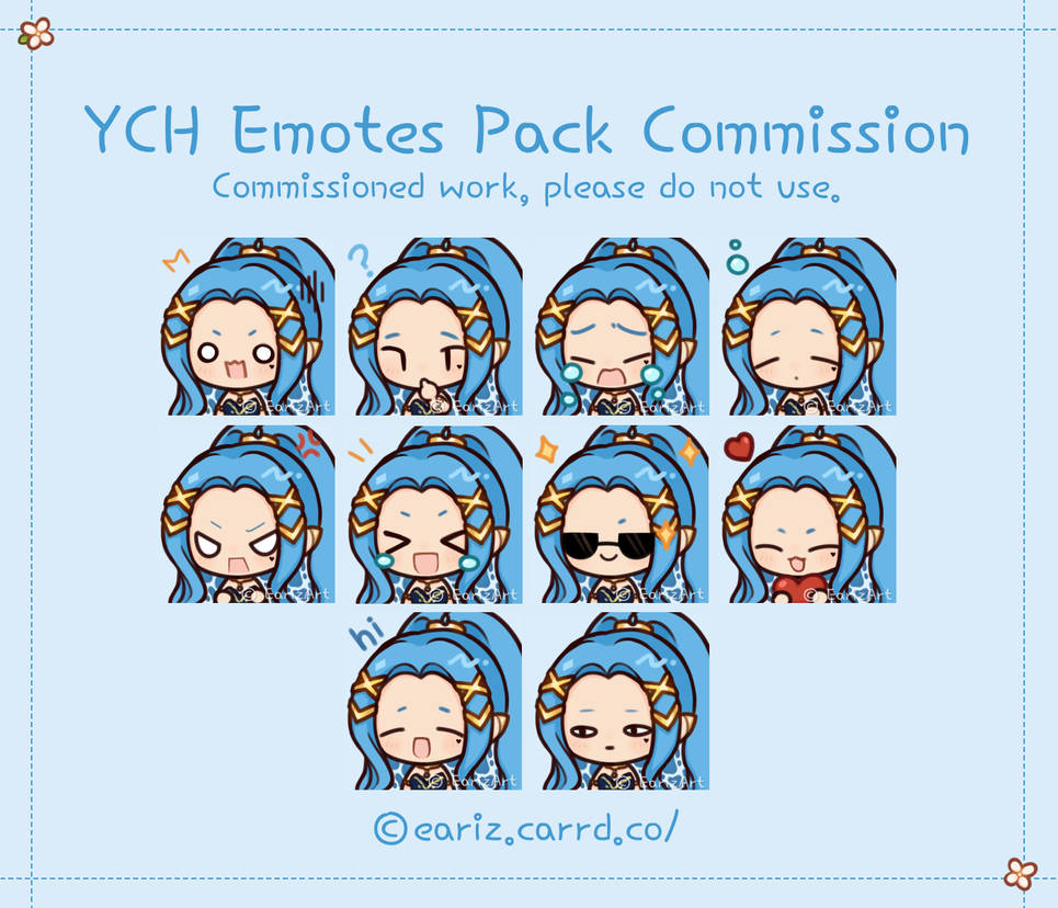 Emotes Pack Commission for Mekamo by Eariz on DeviantArt