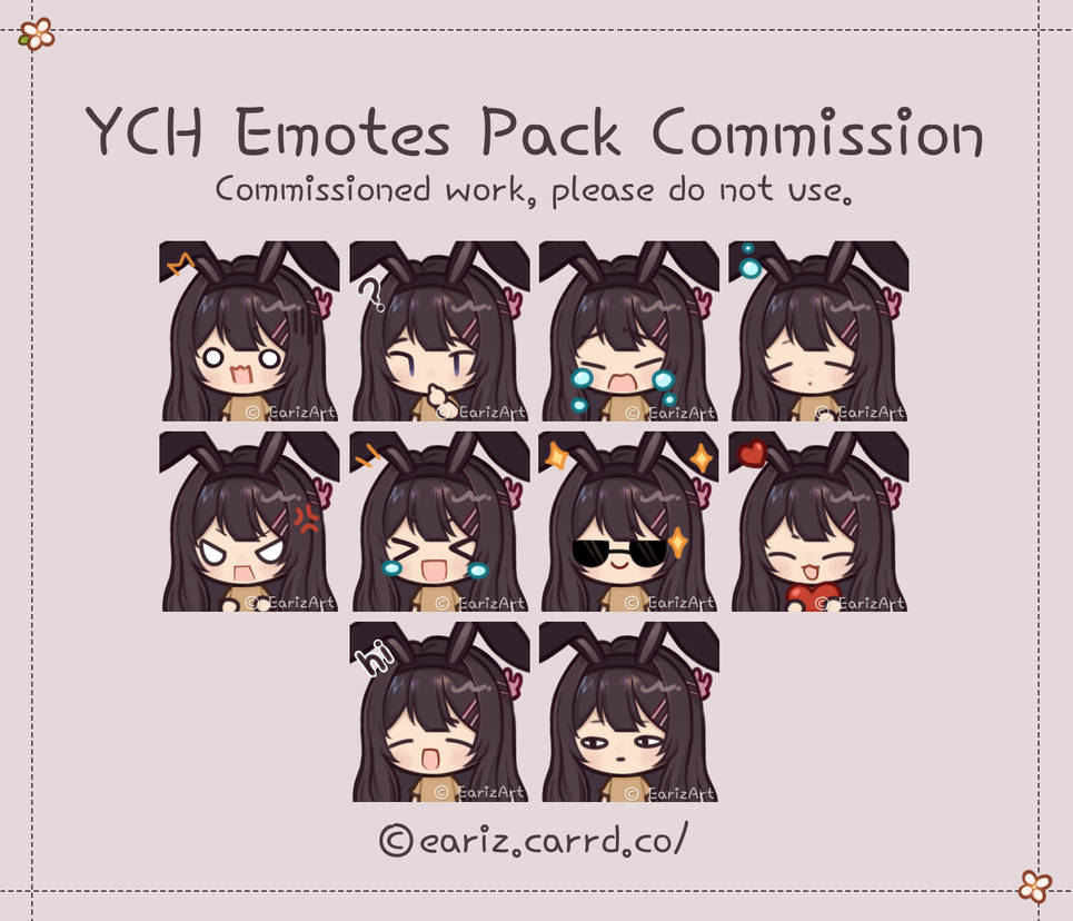 Emotes Pack Commission for Annabel J by Eariz on DeviantArt