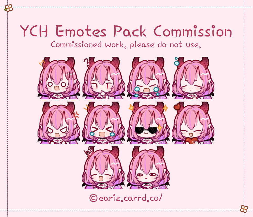 Emotes Pack Commission for Charlotte by Eariz on DeviantArt