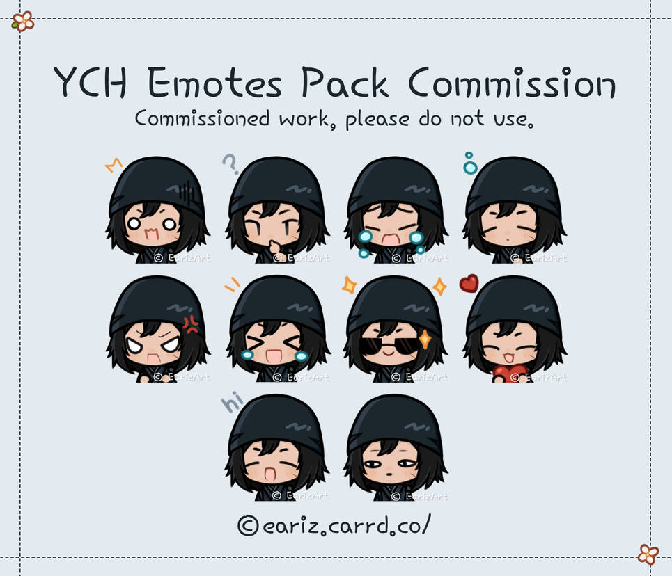 Emotes Pack Commission for Nicole by Eariz on DeviantArt