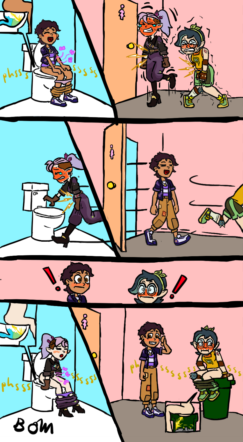 Bombality TOH Omorashi. (Colored version) by SuperOmoBros on DeviantArt