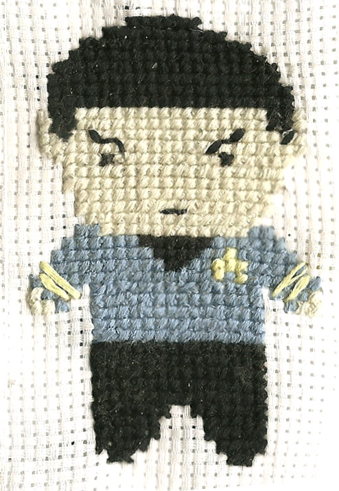 Cross Stitched Spock