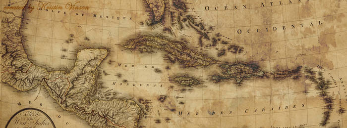 Map of the West Indies Facebook Cover