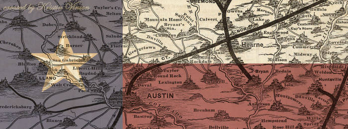 Texas Flag Map Facebook Cover